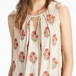 Lucky Brand Woodblock Drop Needle Tunic